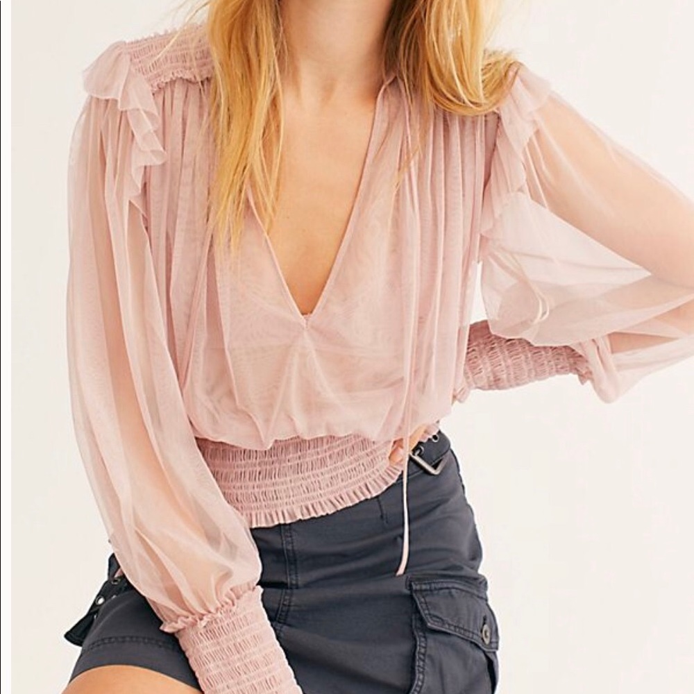 Free People Twyla Top Size Small in Mauve